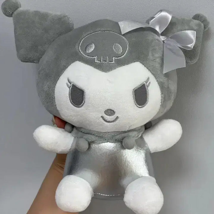[BUNJANG] Sanrio Kuromi Silver Plush Doll / 택포) 산리오 쿠로미 실버 봉제 인형