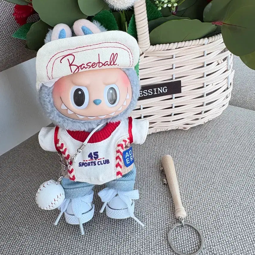 [BUNJANG] Labubu 1st, 2nd, 3rd Generation Baseball Outfit Set / 2개이상반택무료 1.2.3세대 라부부 야구옷 세트