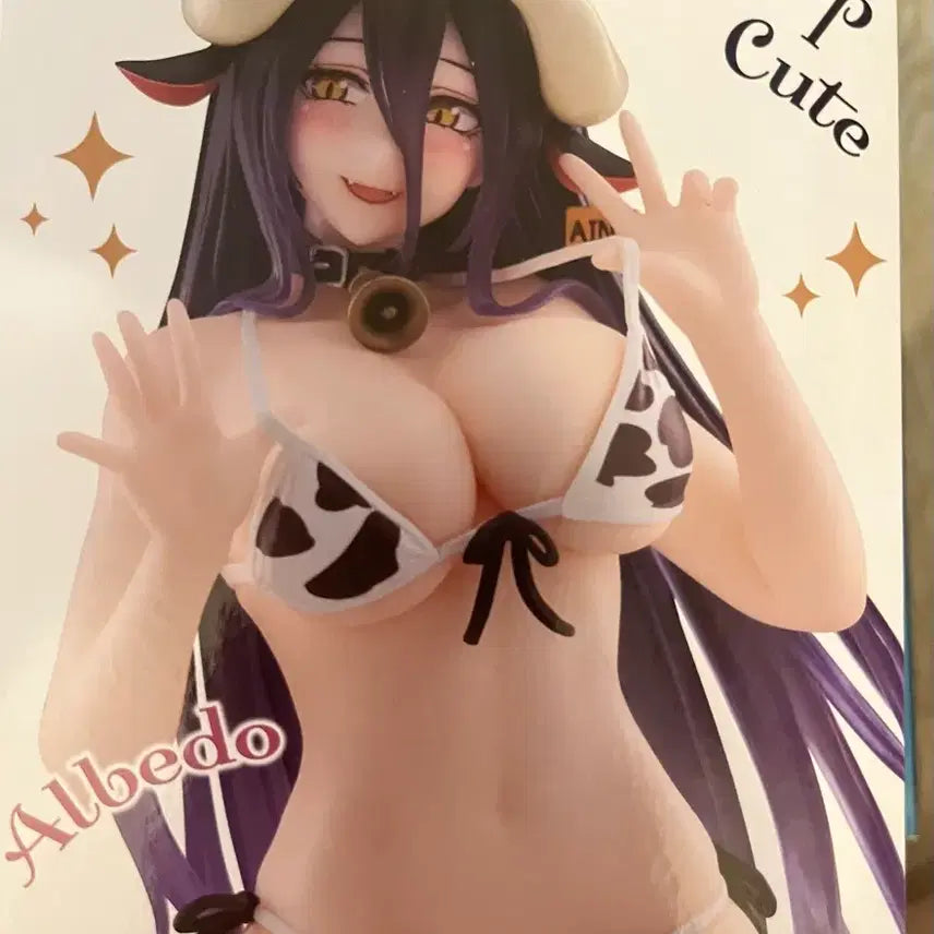 [BUNJANG] Overlord Albedo Cow Swimsuit Desktop Figure / 오버로드 알베도 데스크톱 피규어 젖소 수영복