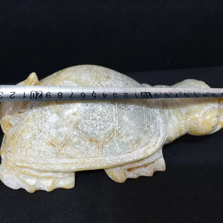 [BUNJANG] Large Top-Grade Huazhuan Jade Turtle Pedestal / (수원만물)대형 최상급 화전옥 자라상