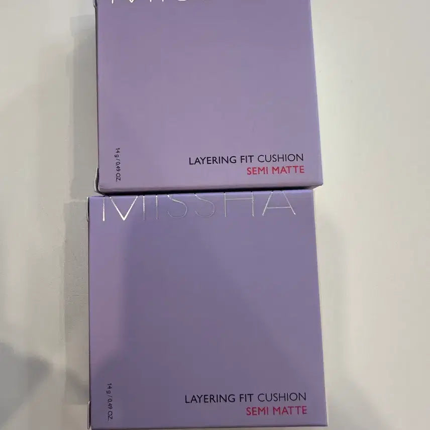[BUNJANG] Misha Layering Fit Cushion Semi Matte (Ivory) - Sealed / 미개봉)미샤 레이어링 핏 쿠션 세미 매트(아이보리)