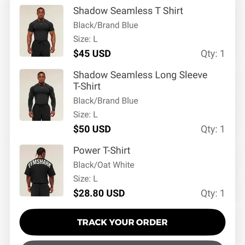 [BUNJANG] Gymshark Shadow Long Sleeve (Blue Logo) L / 짐샤크 gymshark 쉐도우 롱슬리브(블루로고) L