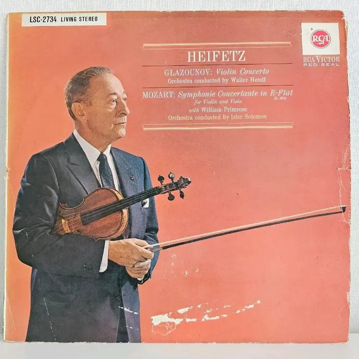 [BUNJANG] Jascha Heifetz Glazunov Mozart Violin Concerto LP / 하이페츠 글라주노프 모차르트 바이올린 협주곡 LP