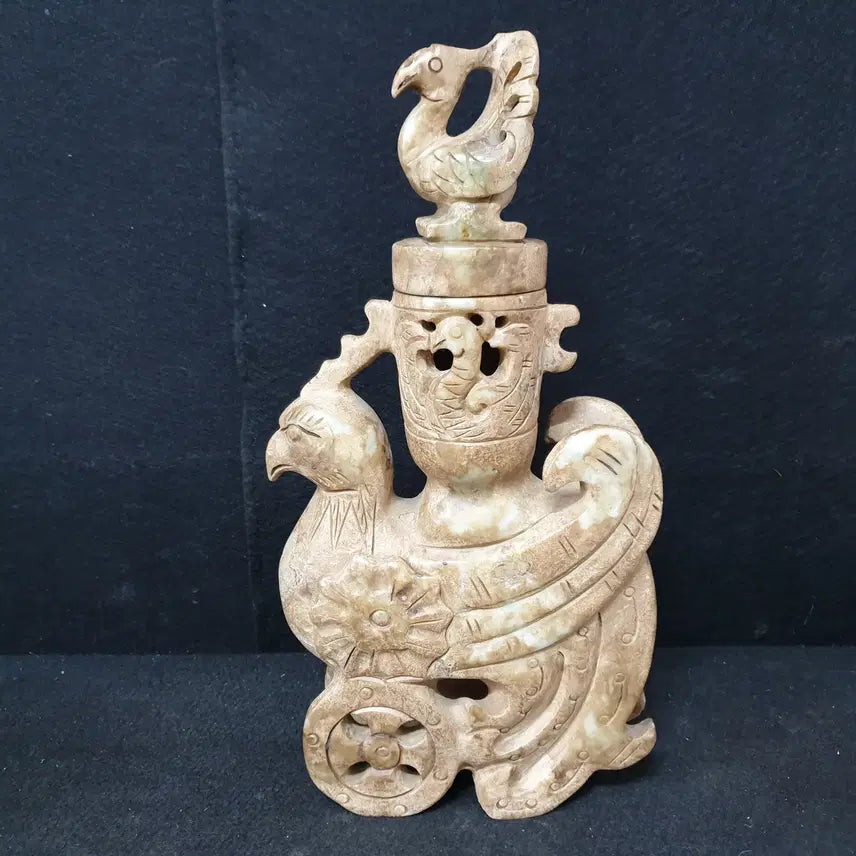 [BUNJANG] Excavated Spring and Autumn Period Phoenix Jade Box with Empress Symbolism / (수원만물)출토 춘추시기 황후상징 봉황옥함