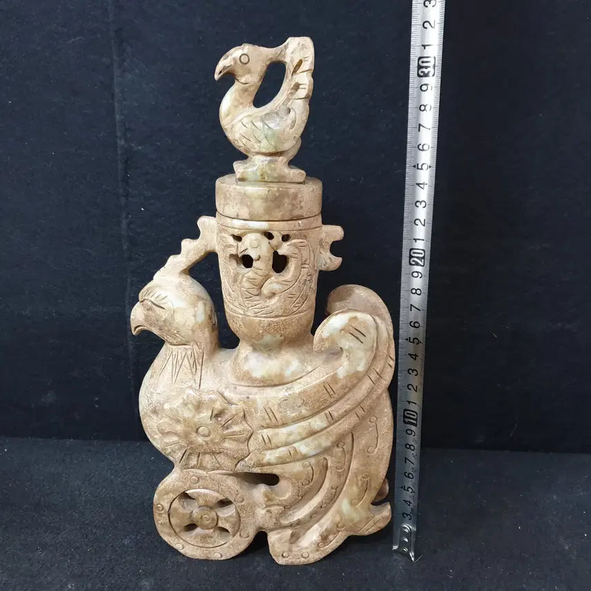 [BUNJANG] Excavated Spring and Autumn Period Phoenix Jade Box with Empress Symbolism / (수원만물)출토 춘추시기 황후상징 봉황옥함