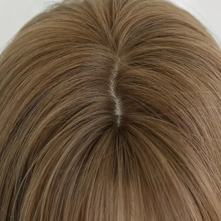 [BUNJANG] 81cm Ash Brown Layered Cut Full Wig / 새상품 코스프레 애쉬브라운 레이어드컷 통가발 81cm