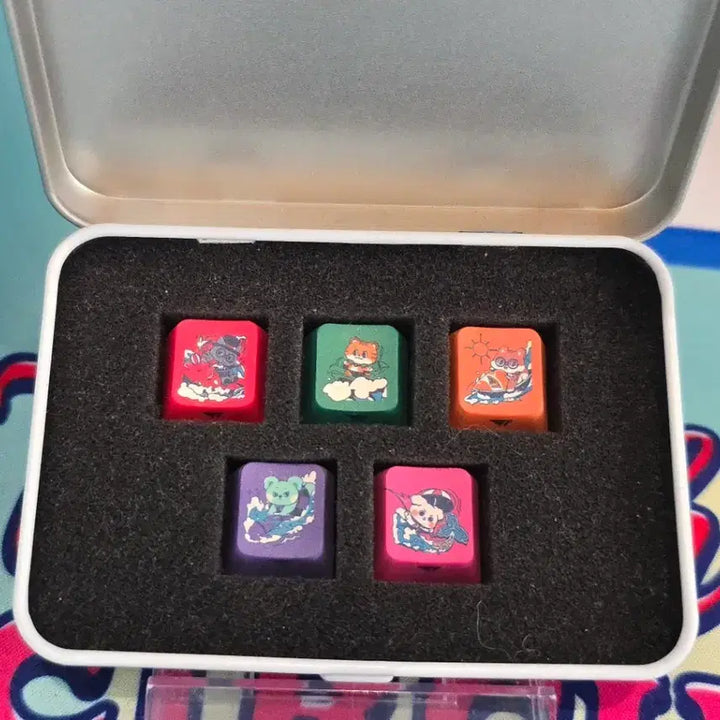 [BUNJANG] T1 Animal Friends Keycap Set / T1 티원 애니멀프렌즈 부산 키캡 세트 keycap