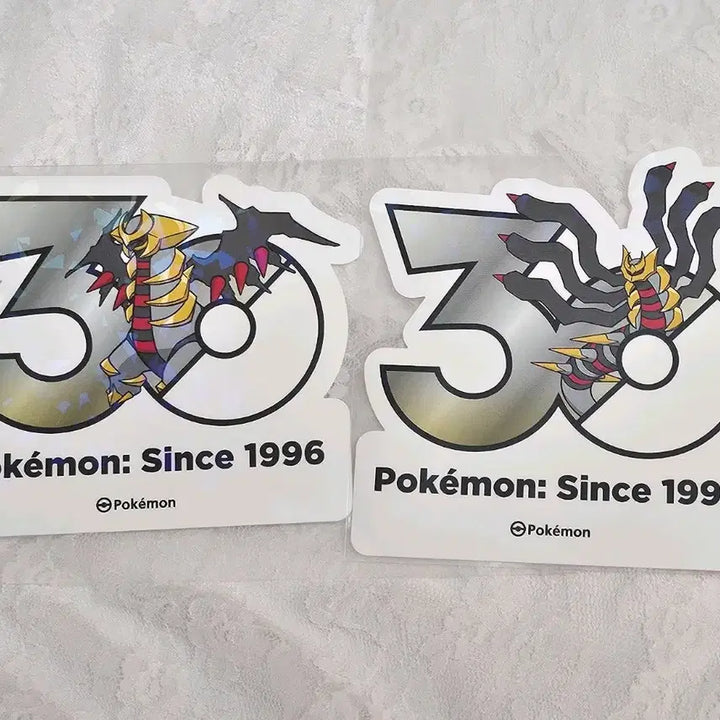 [BUNJANG] Pokemon 30th Anniversary Logo Sticker Giratina 2 Types Bundle Set / 일괄) 교환 판매 포켓몬 30주년 로고 스티커 기라티나 2종
