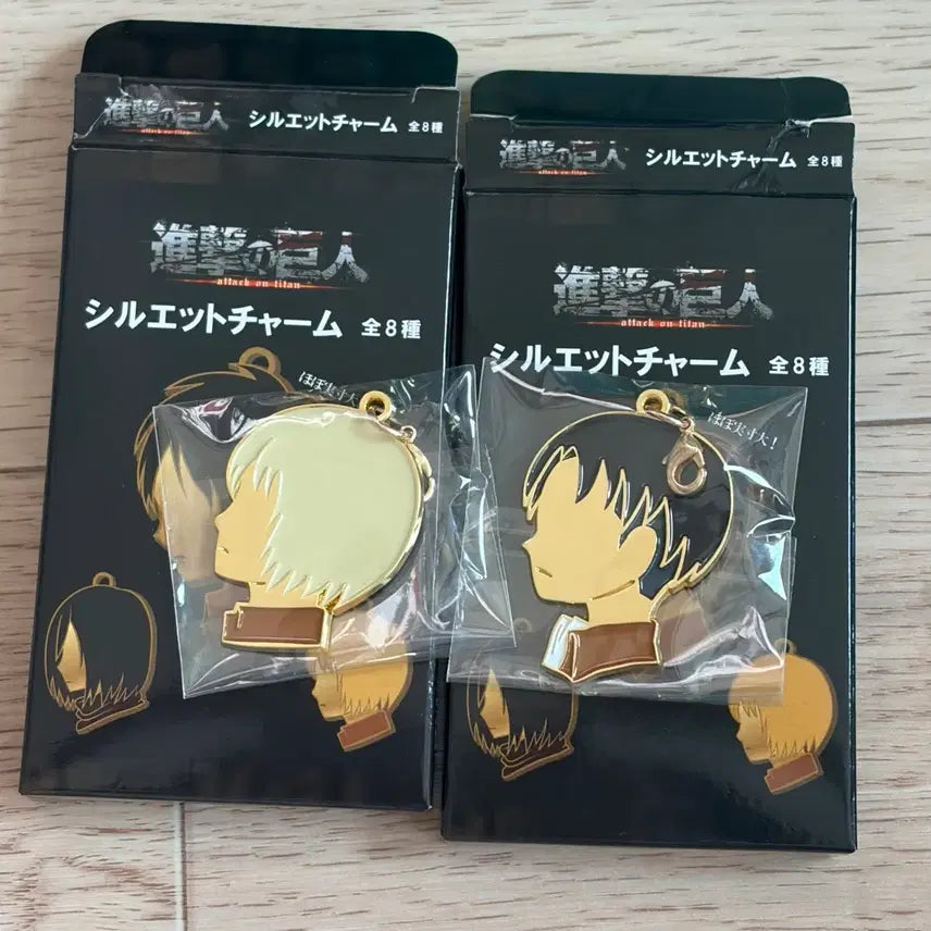 [BUNJANG] Attack on Titan Megabox Metal Charm Set Levi Armin / 진격의 거인 메가박스 메탈참 리바이 아르민 일괄