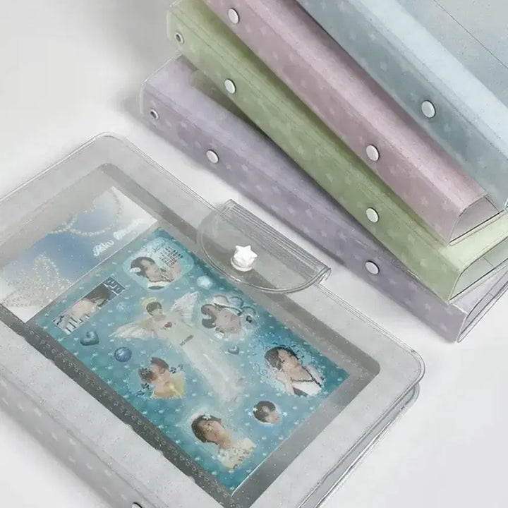 [BUNJANG] YURISH 3-Tier Photocard Binder Gray (Includes 10 Double-Sided Sleeves) / 유리시 3단 포카 바인더 그레이(양면속지 10p 포함)
