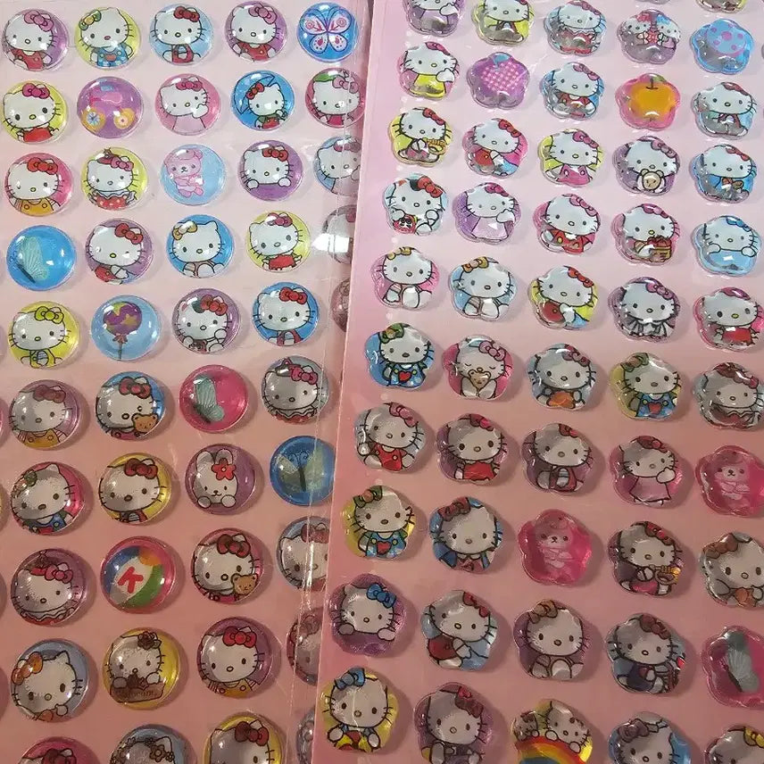 [BUNJANG] Sanrio Hello Kitty 3D Sticker Bundle Set / 일괄 ] 다꾸 / 산리오 헬로키티 입체 스티커 씰스티커 씰스