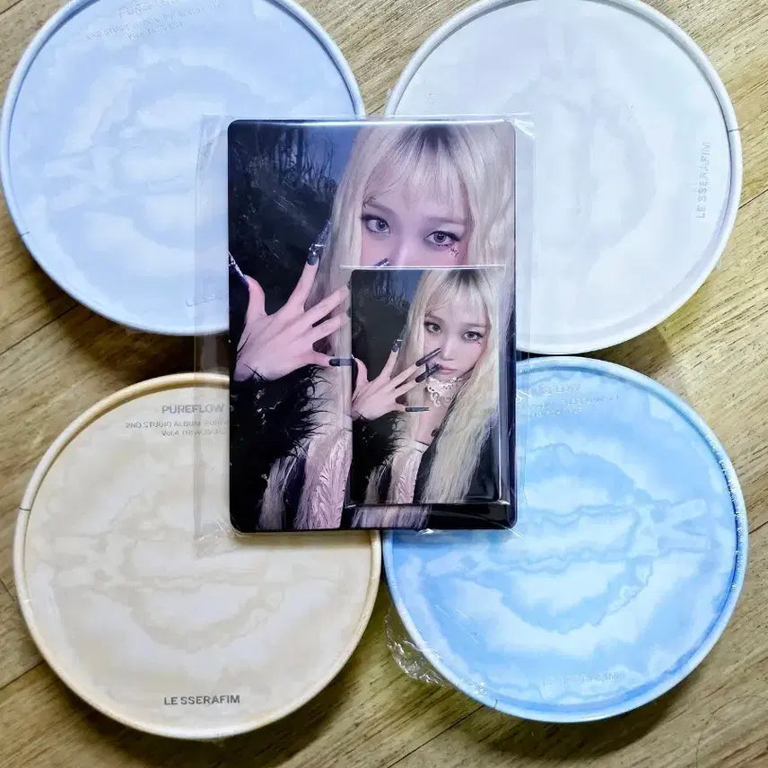 [BUNJANG] LE SSERAFIM PUREFLOW Unsealed Album Bundle Set with Weverse POB / 르세라핌 PUREFLOW 미개봉 앨범  위버스 특전 일관 양도