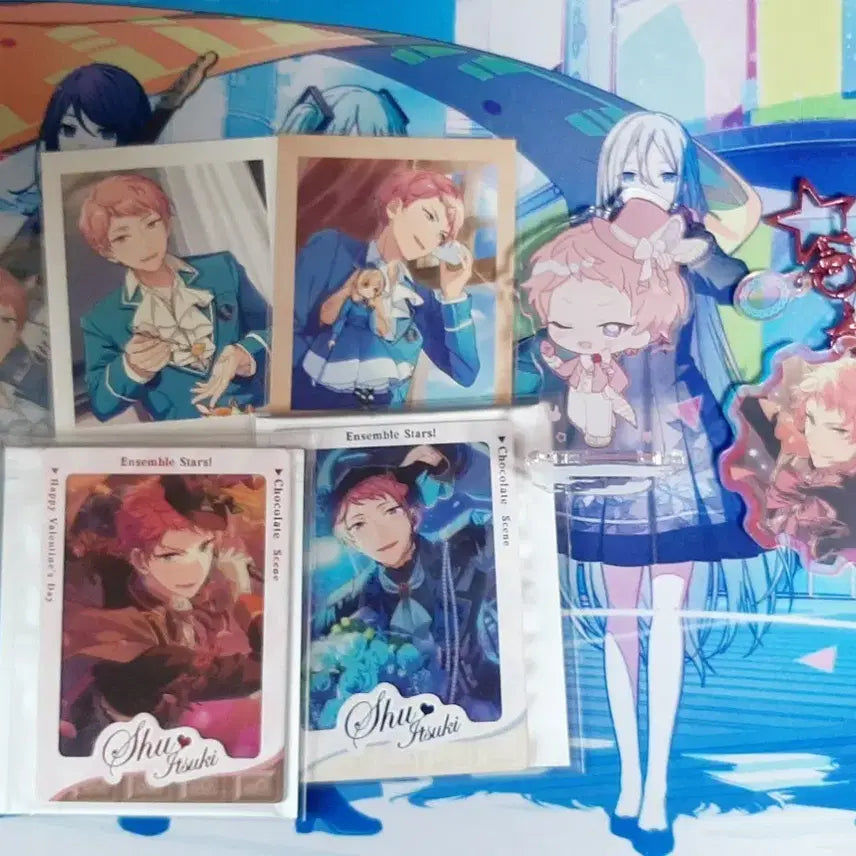 [BUNJANG] Ensemble Stars! Shu Kurenai Animate Cafe Collaboration Rabbit Acrylic Charm Keychain Bundle Set / 일괄) 앙스타 슈 애니메이트 카페 콜라보 토끼 아크릴 굿즈 파샤 키링