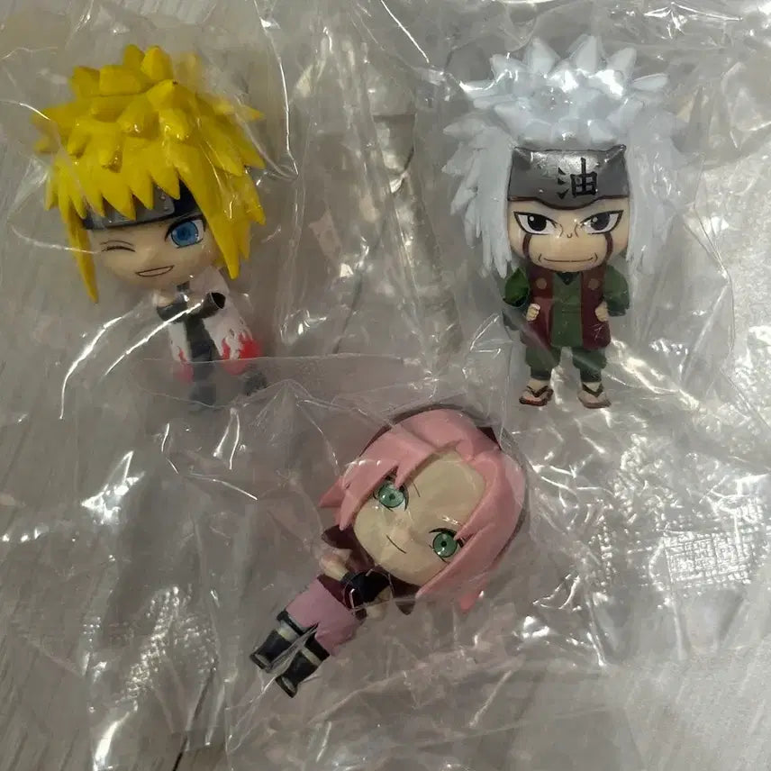 [BUNJANG] Naruto Shippuden Series 2 Gachapon Figures Minato, Sakura, Jiraiya Bundle / 나루토 질풍전 2탄 가챠 피규어 미나토 사쿠라 지라이야 일괄
