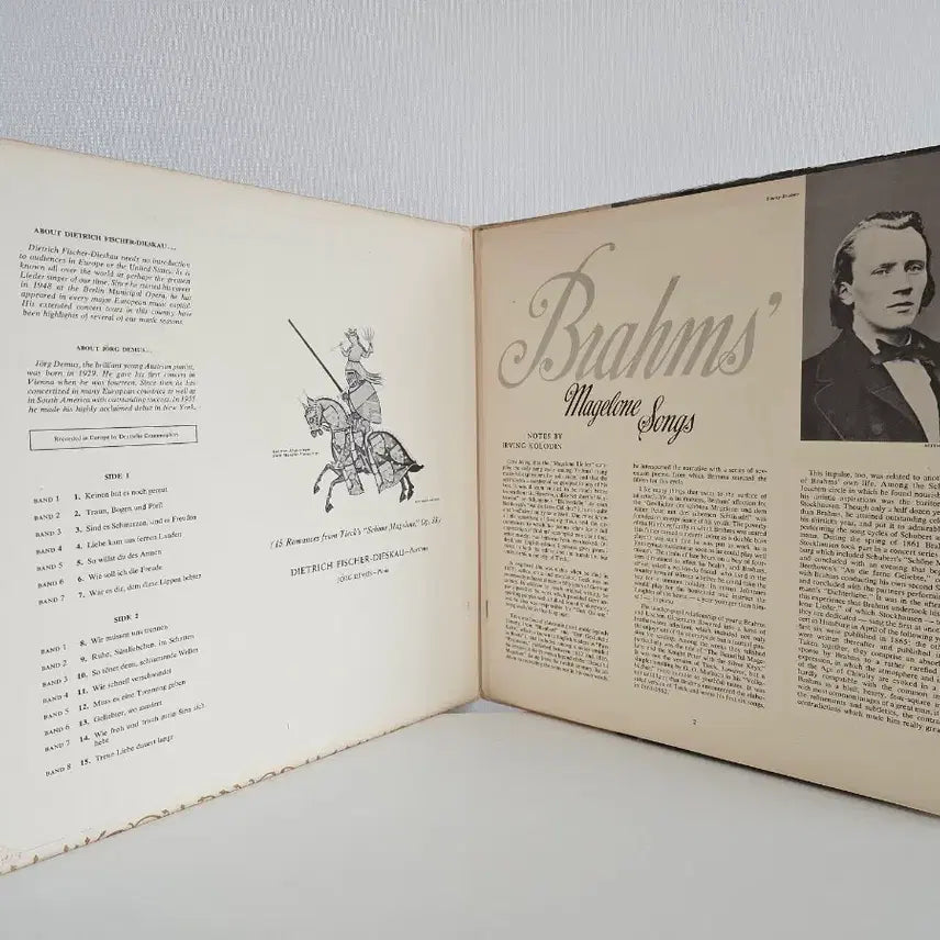 [BUNJANG] Brahms Magelone Lieder LP / 브람스 Magelone 가곡 LP