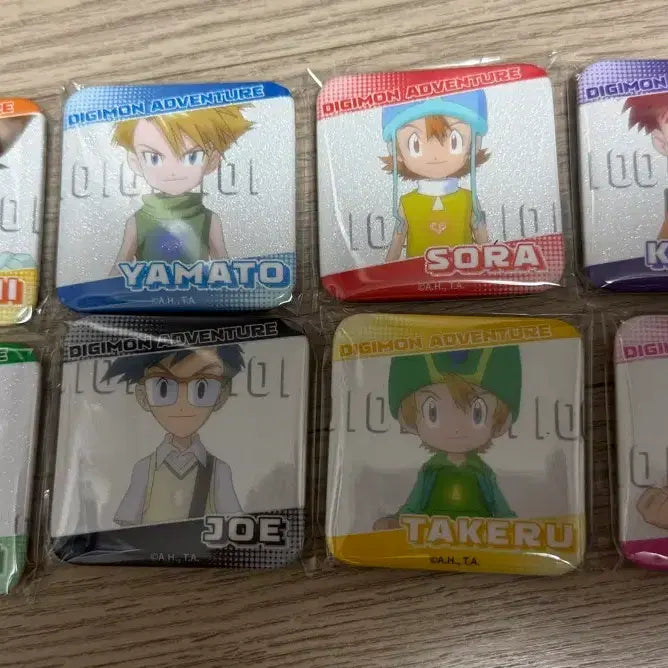 [BUNJANG] Digimon Adventure Crest Character Badge Full Set / (새상품)디지몬 어드벤처 문양 캐릭터 뱃지 전종
