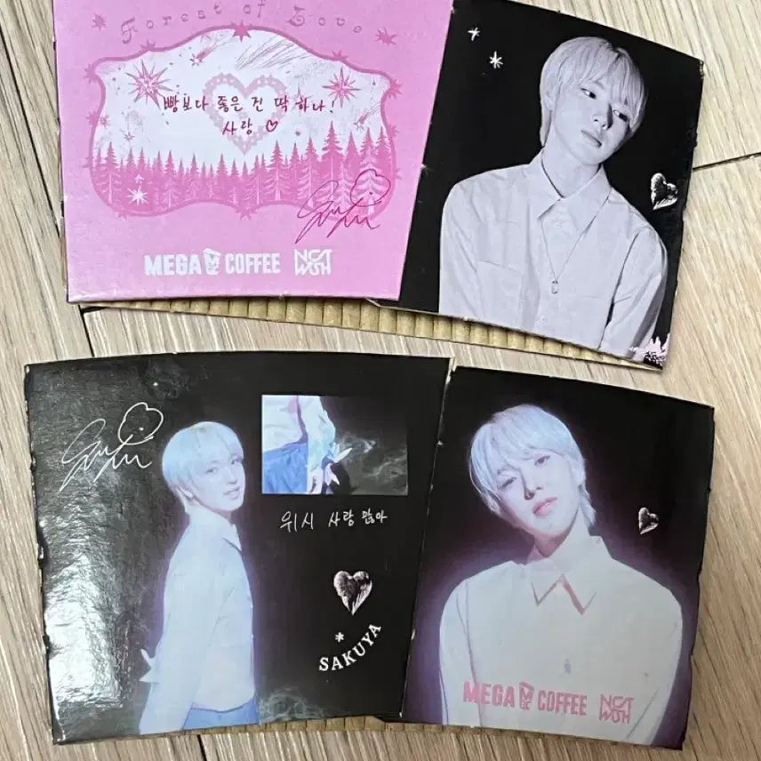 [BUNJANG] NCT WISH Sakuya Megacoffee Cup Holder Bundle Set / 엔시티위시 사쿠야 메가커피 컵홀더 일괄