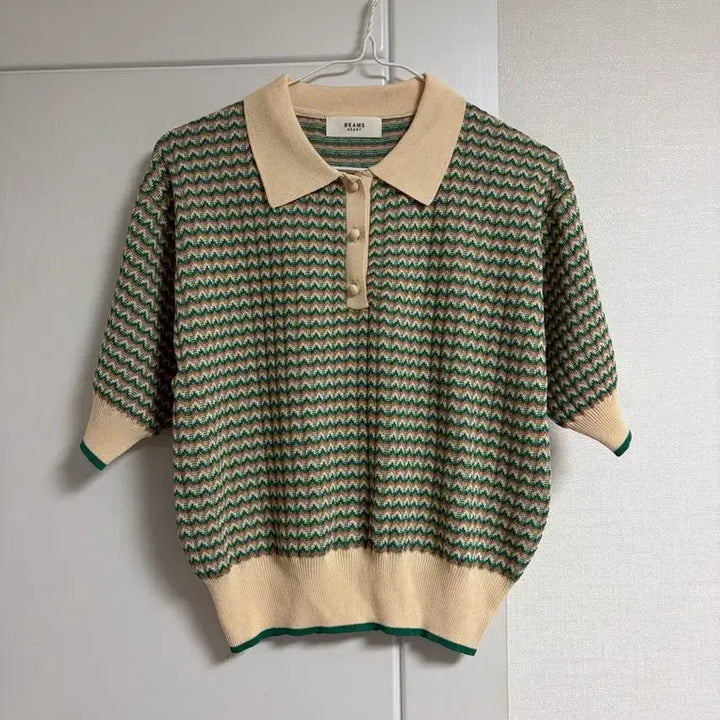 [BUNJANG] BEAMS HEART Multi Collar Pattern Polo Women&