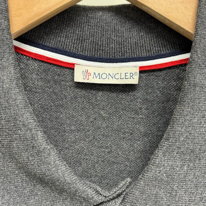 [BUNJANG] Moncler Big Logo PK Polo T-shirt L Grey / [L]몽클레어 빅로고 pk 카라티