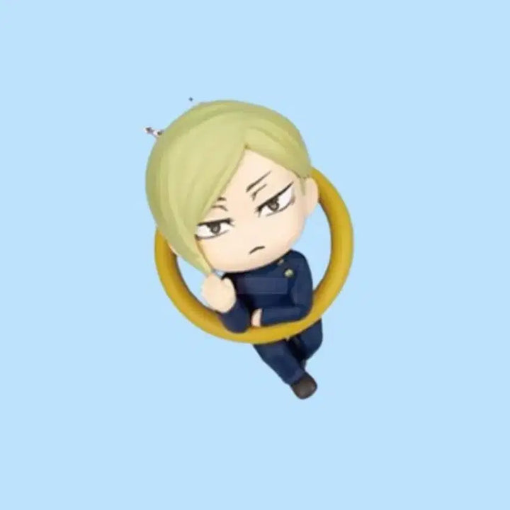 [BUNJANG] Jujutsu Kaisen Nanami Konnichiwa Ring Keychain / 주술회전 나나미 곤니치와 링 키링