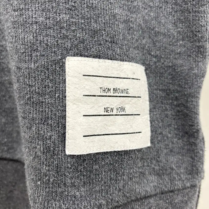 [BUNJANG] Thom Browne Striped Armband Short Sleeve T-Shirt Size 38 Grey / [38]톰브라운 사선완장 반팔티
