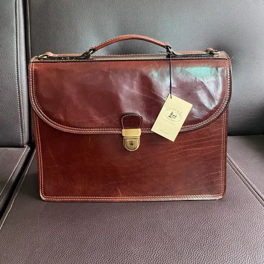 [BUNJANG] Old Angler Toscani Italian Leather Briefcase / 이태리 최고급 소가죽 브리프케이스