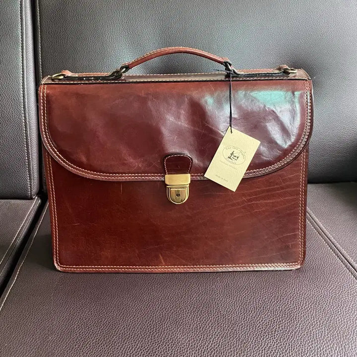 [BUNJANG] Old Angler Toscani Italian Leather Briefcase / 이태리 최고급 소가죽 브리프케이스