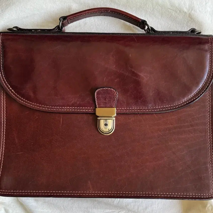 [BUNJANG] Old Angler Toscani Italian Leather Briefcase / 이태리 최고급 소가죽 브리프케이스