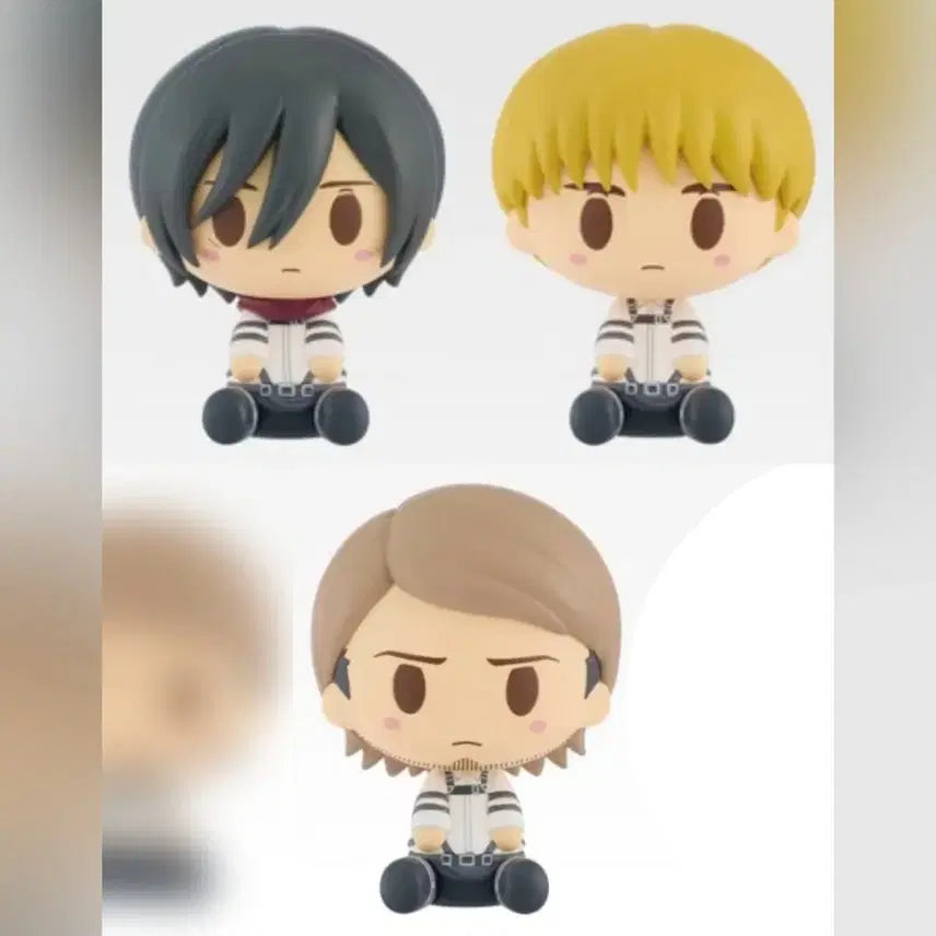 [BUNJANG] Attack on Titan Ichiban Kuji H Prize Mikasa Armin Jean Chocolocho Figure Set (Sealed) / 진격의 거인 이치방쿠지 제일복권 H상 미카사 아르민 장 초코노코 미개봉
