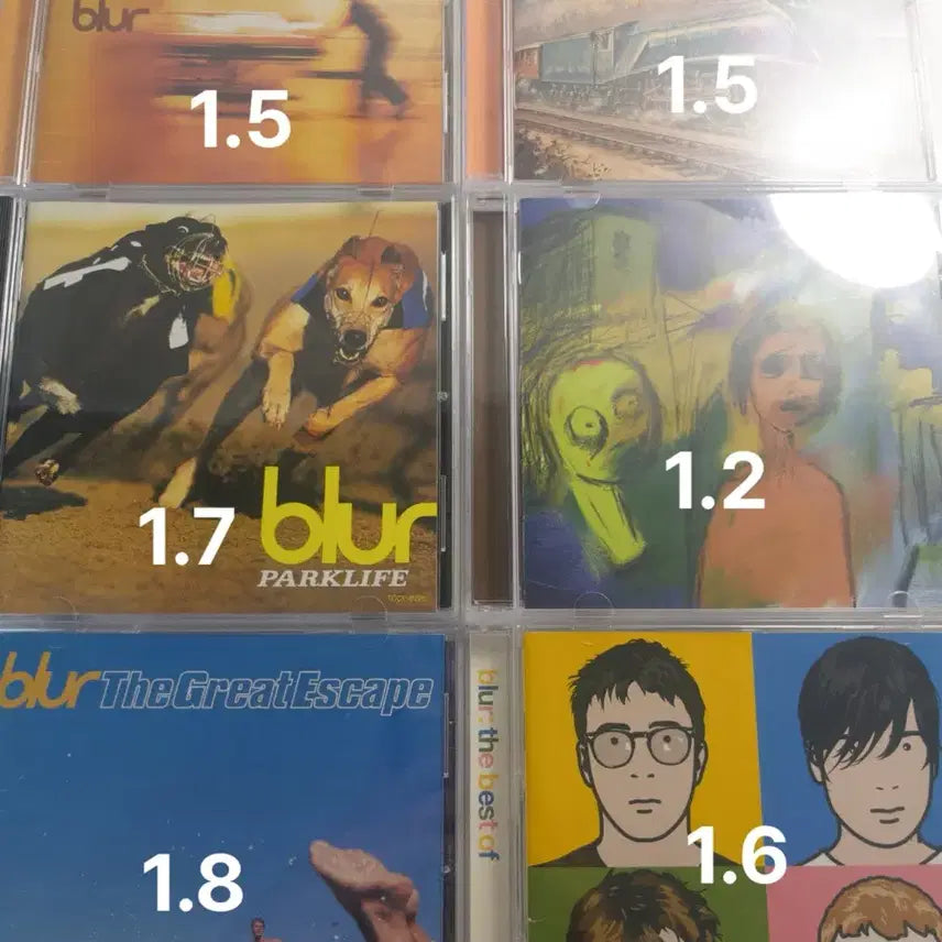 [BUNJANG] Blur The Great Escape / Best Of CD Bundle / Blur 밴드 블러 CD 판매 개별 일괄 전부 가능