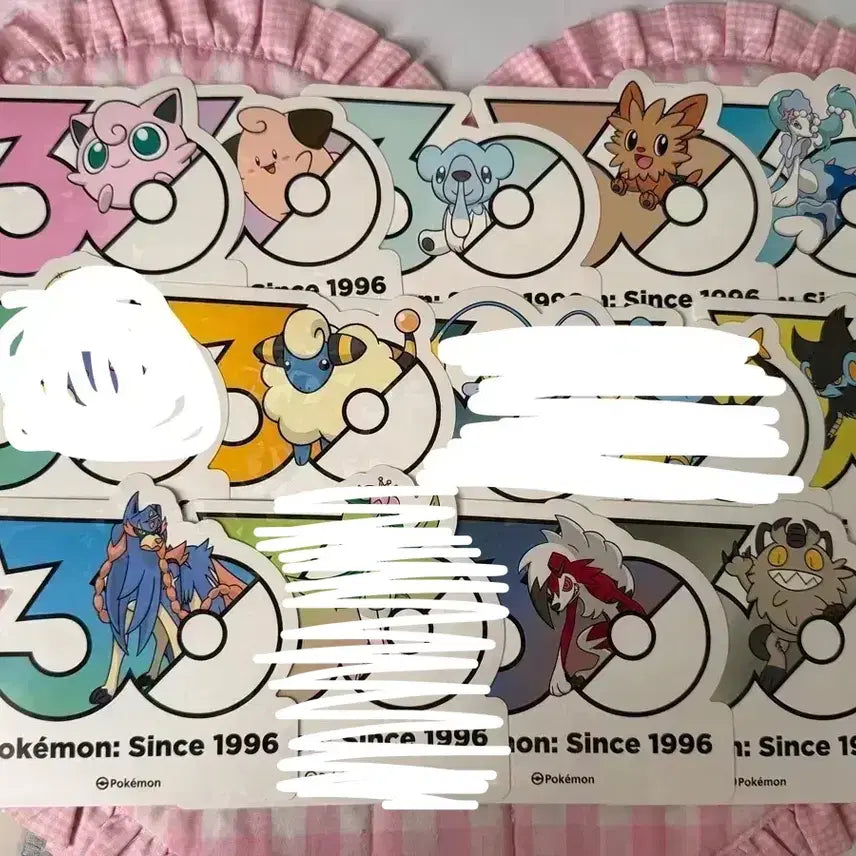 [BUNJANG] Pokemon 30th Anniversary Stickers (Exchange/Sale) / 교환 우선)) 포켓몬스터 30주년 스티커 교환 판매 양도