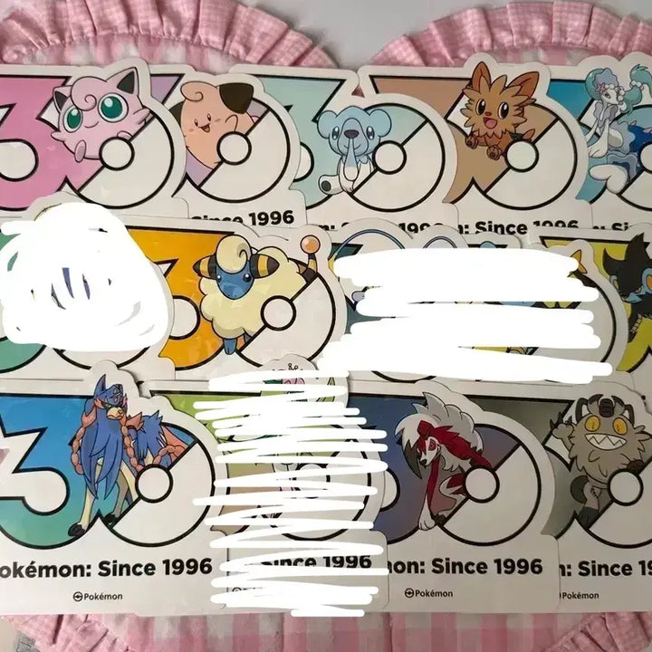 [BUNJANG] Pokemon 30th Anniversary Stickers (Exchange/Sale) / 교환 우선)) 포켓몬스터 30주년 스티커 교환 판매 양도
