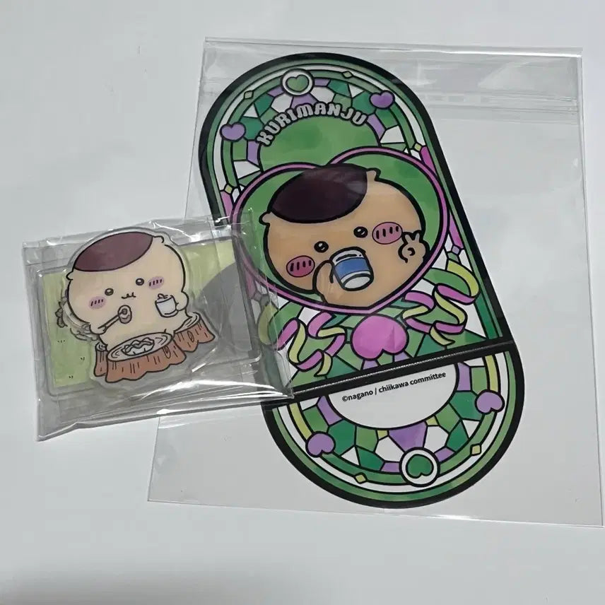 [BUNJANG] Kurimanju Acrylic &amp; Stained Glass Style Clear Card Bundle Set / 쿠리만쥬 아크릴+스태인드글라스st 클리어카드 일괄판매