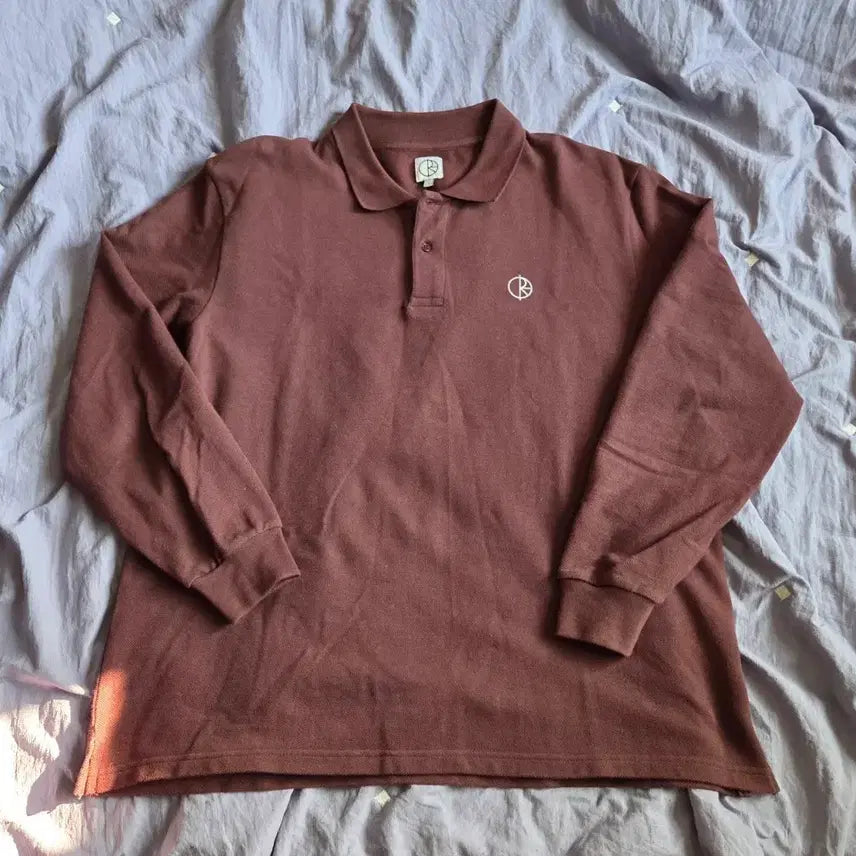 [BUNJANG] Polar Skate Co. Burgundy L T-Shirt / 폴라스케이트 카라 티셔츠 버건디 L