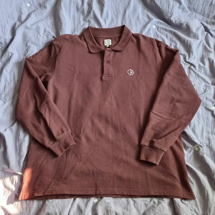[BUNJANG] Polar Skate Co. Burgundy L T-Shirt / 폴라스케이트 카라 티셔츠 버건디 L