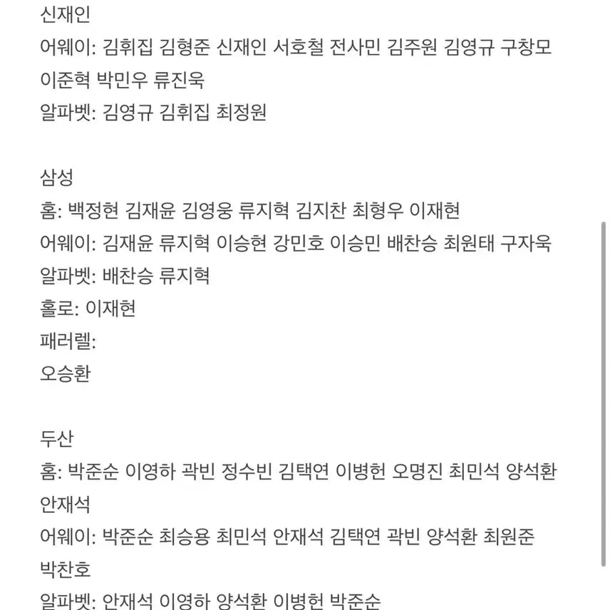 [BUNJANG] LG Twins KBO Baseball Cards - Player Trade / 엘지 구함)KBO 카드 교환