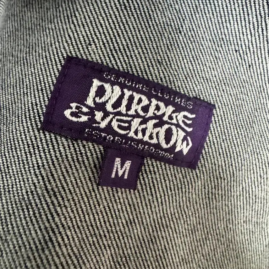[BUNJANG] Japanese Vintage Purple &amp; Yellow Denim MA-1 Jacket / 일본 빈티지 퍼플앤옐로우 데님 ma1