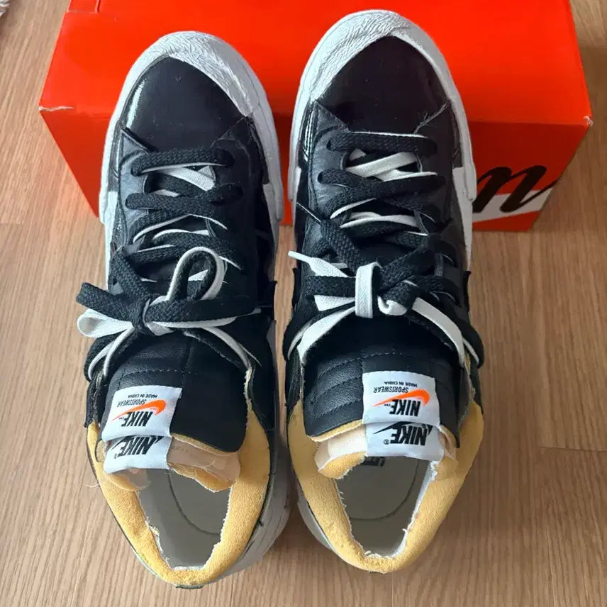 [BUNJANG] Nike x Sacai Blazer Low Black / 나이키 사카이 블레이저 로우 블랙. 280