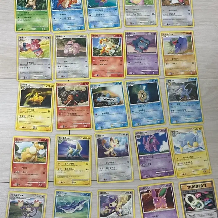 [BUNJANG] Pokemon Cards 2010 Classic Card 50 pcs / 포켓몬카드 2010 고전 카드 50장