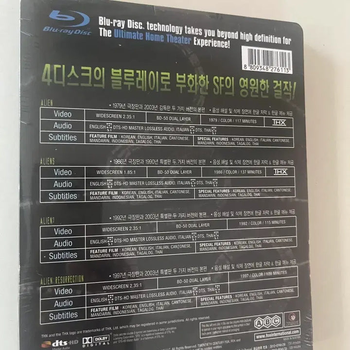 [BUNJANG] Alien Anthology Blu-ray Steelbook Limited Edition (4 Disc, Sealed) / (미개봉)에이리언 앤솔로지 블루레이 스틸북 4Disc 한정판