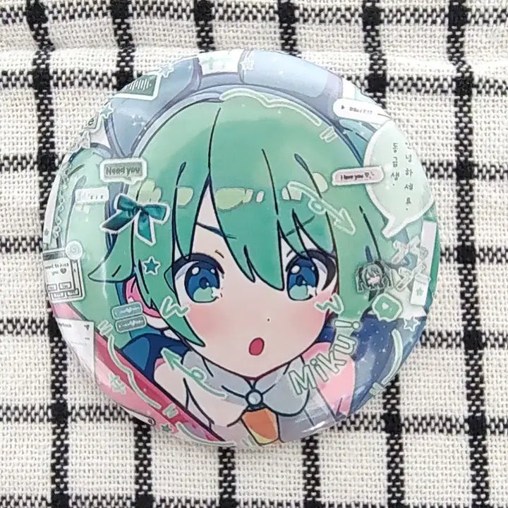 [BUNJANG] Hatsune Miku Vocaloid Can Badge Set / 하츠네 미쿠 보컬로이드 캔뱃지 여라가지 개별가