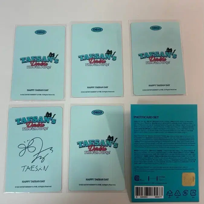 [BUNJANG] Taesan Birthday MD Photocard Stand and Photocard Set / 태산 생일 md 세트 판매