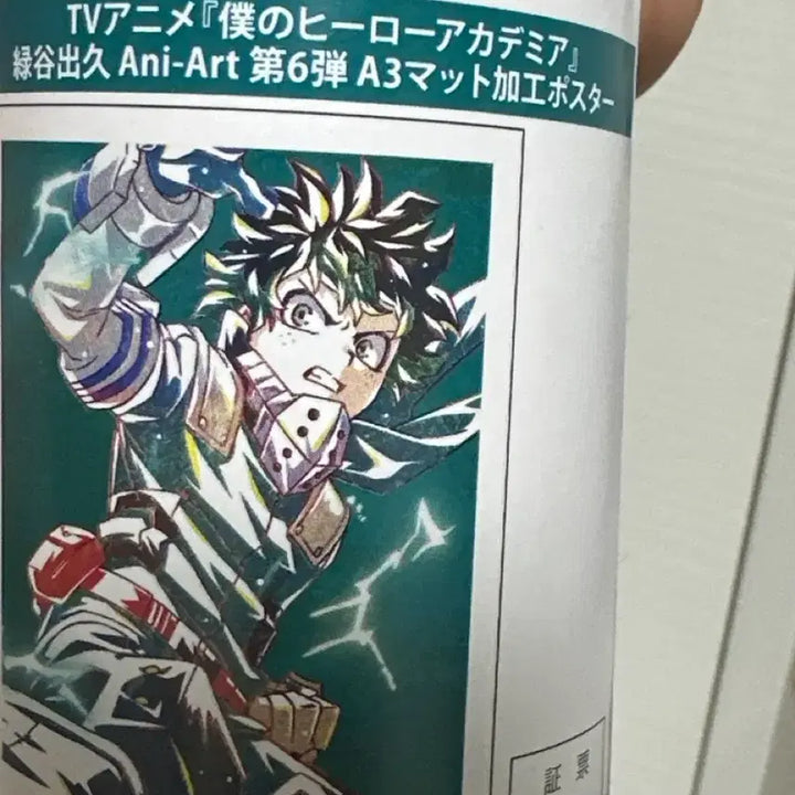 [BUNJANG] My Hero Academia Izuku Midoriya Ani-Art A3 Poster / 나히아 미도리야 이즈쿠 A3포스터 애니메이트
