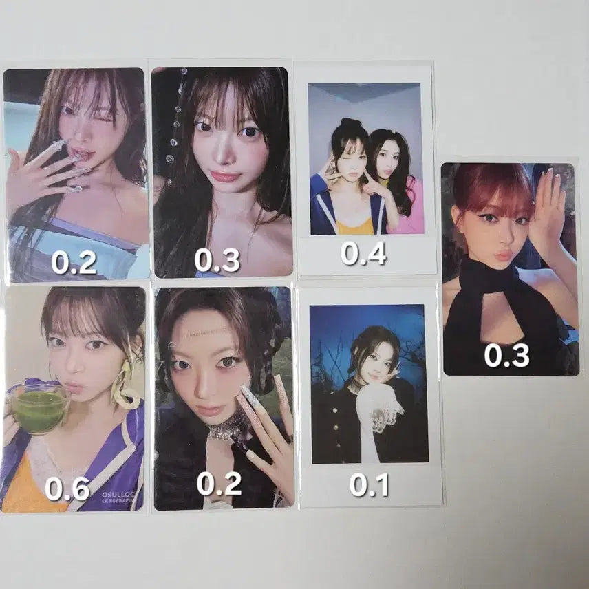 [BUNJANG] LE SSERAFIM Hong Eunchae Pureflow Boom Palah Photocard / 르세라핌 홍은채 pureflow 붐팔라 포카