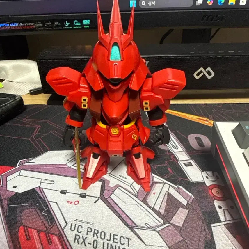 [BUNJANG] QMSV Sazabi Display Model / Qmsv mini 사자비