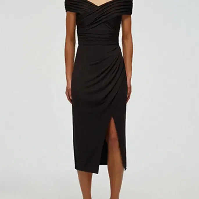 [BUNJANG] Self-Portrait Black Off-Shoulder Dress UK10 / 셀프포트레이트 블랙오프숄더 드레스 UK10