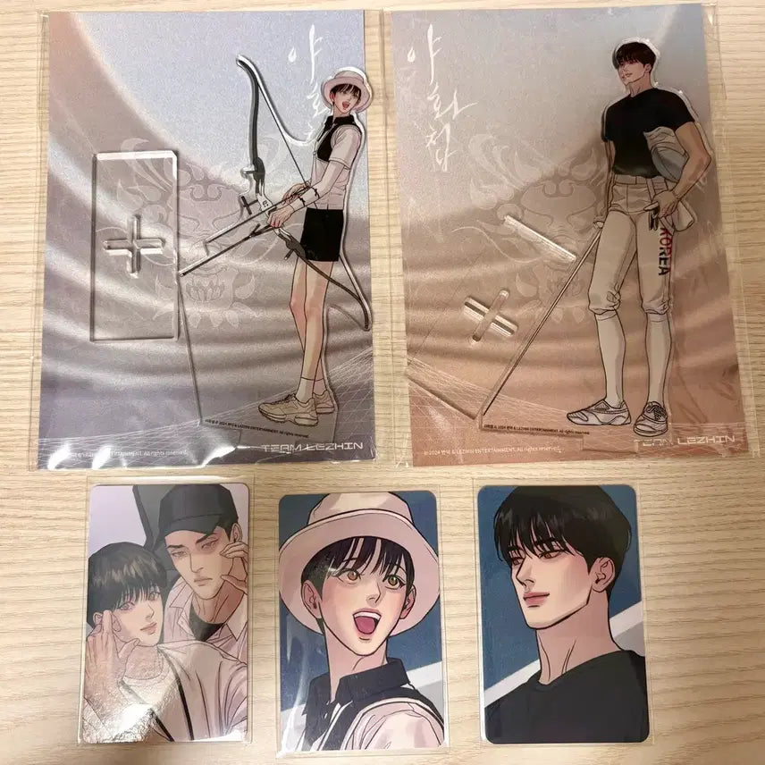 [BUNJANG] Yahuachob Team Resin Acrylic Stand &amp; Photocard Bundle Set / 야화첩 팀레진 아크릴 스탠드, 포토카드 포카 일괄판매