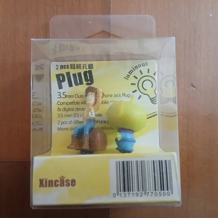 [BUNJANG] Xincase Classic Disney Toy Story Earphone Plug Set (Woody &amp; Alien) / 고전 Xincase 디즈니 토이스토리 이어폰 플러그 2개입