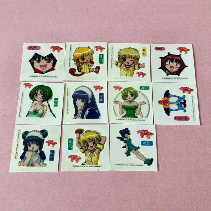 [BUNJANG] Berry Very Mew Mew Sealing Sticker Vintage Stationery / 베리베리뮤우뮤우 씰스티커 고전문구