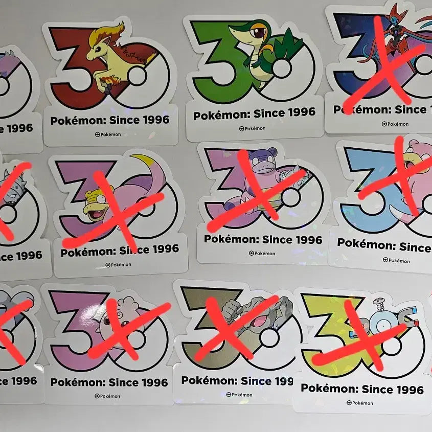 [BUNJANG] Pokemon 30th Anniversary Stickers: Ponyta, Galarian Ponyta, Shiinotic / 포켓몬 30주년기념스티커 포니타 가라르 포니타 쥬리비안
